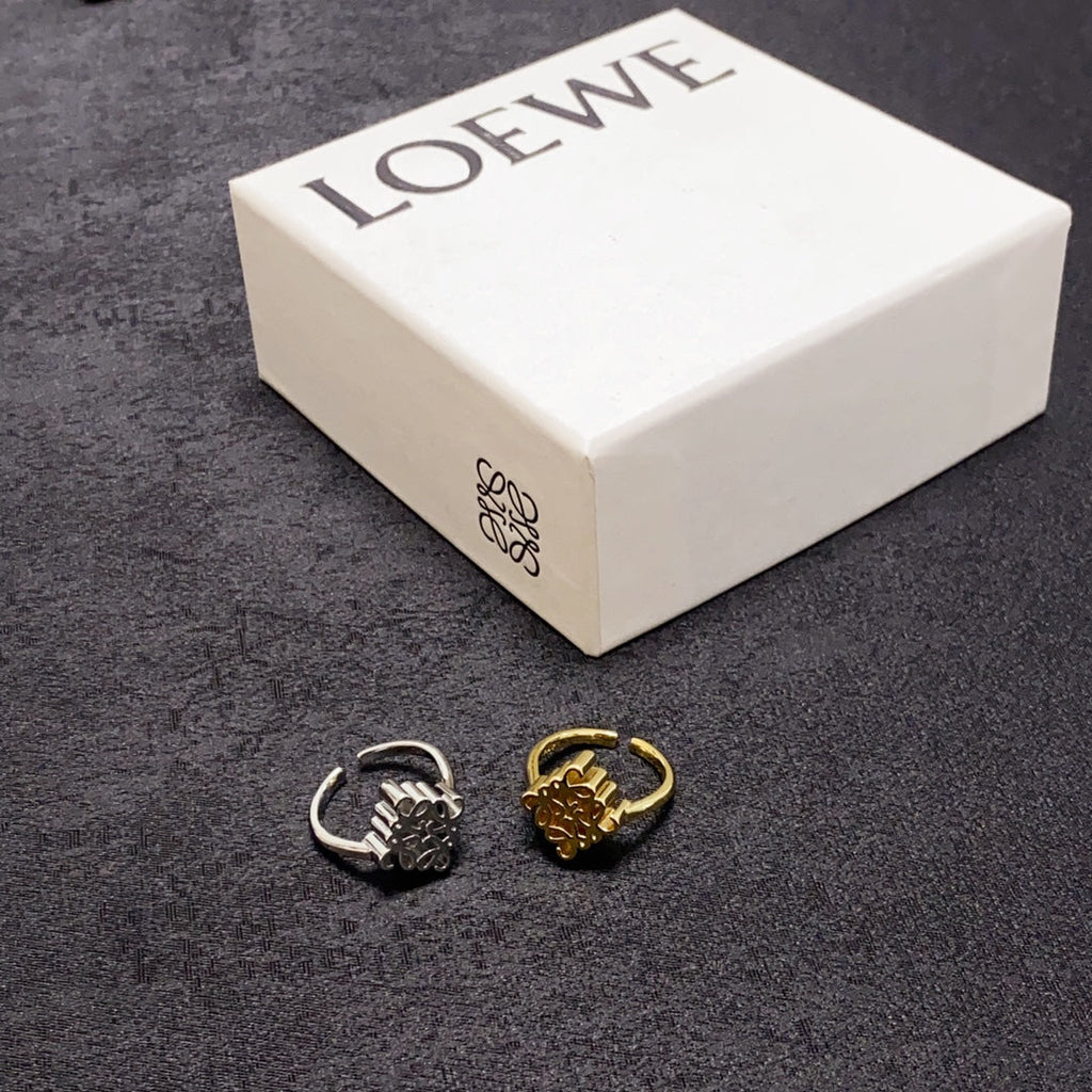18K Loewe Anagram Single Anagram Ring