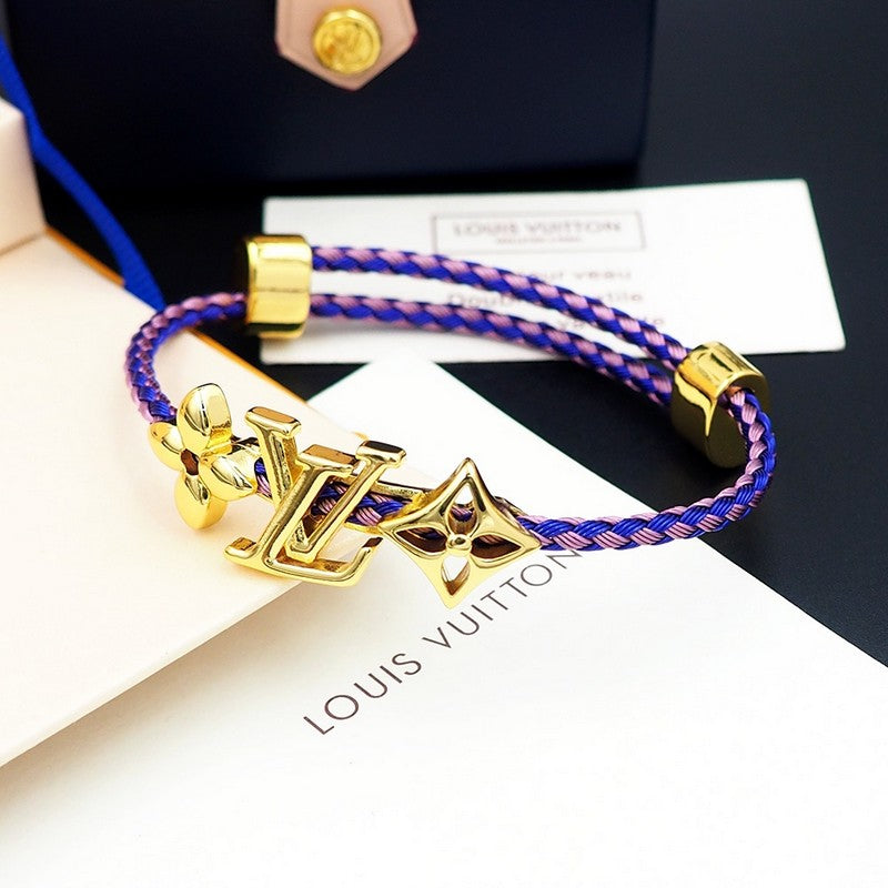 18K Louis Vuitton Monogram Purple Gold Bracelet