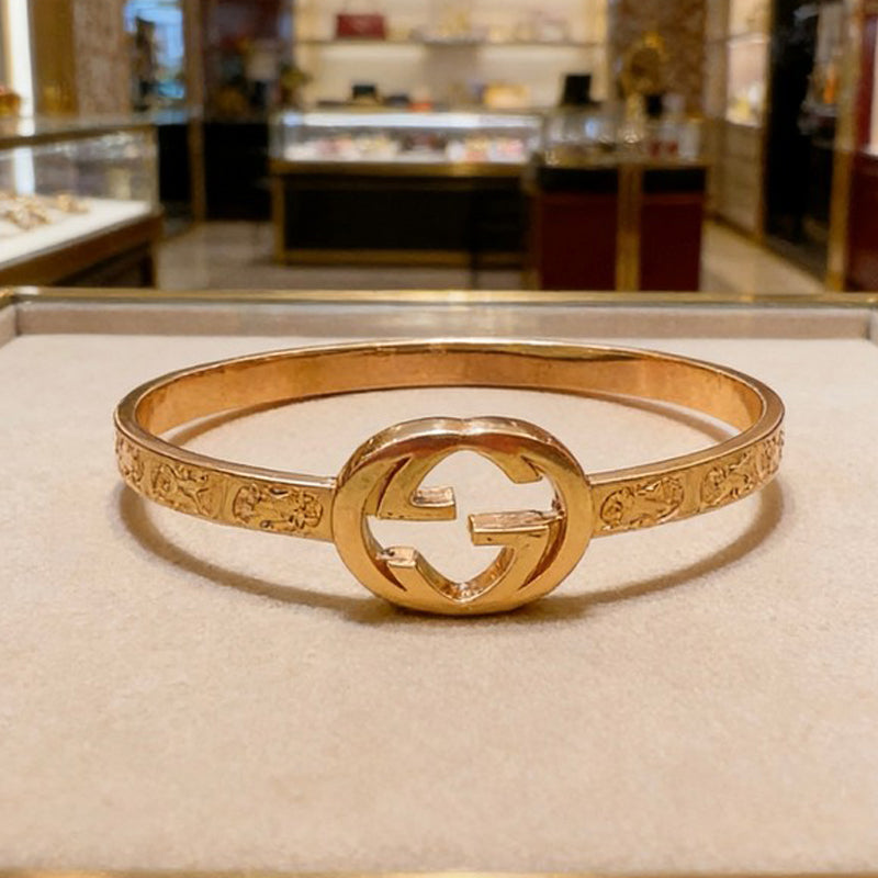 18K Gucci Interlocking G Gold Bracelet