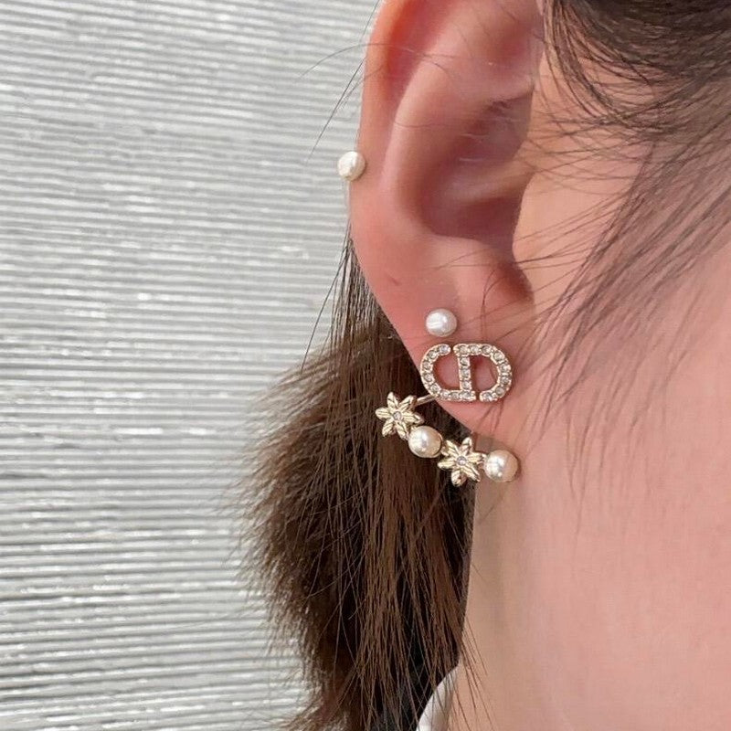 18K Dior Tribales Diamond Earrings