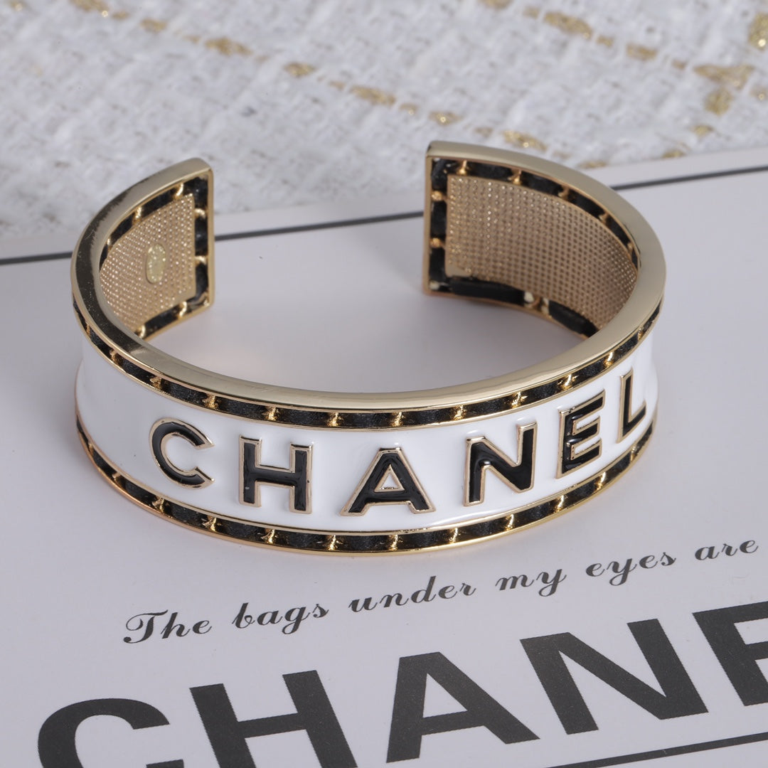 18K Chanel White Cuff Bracelet