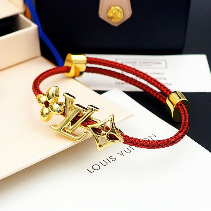 18K Louis Vuitton Monogram Red Gold Bracelet