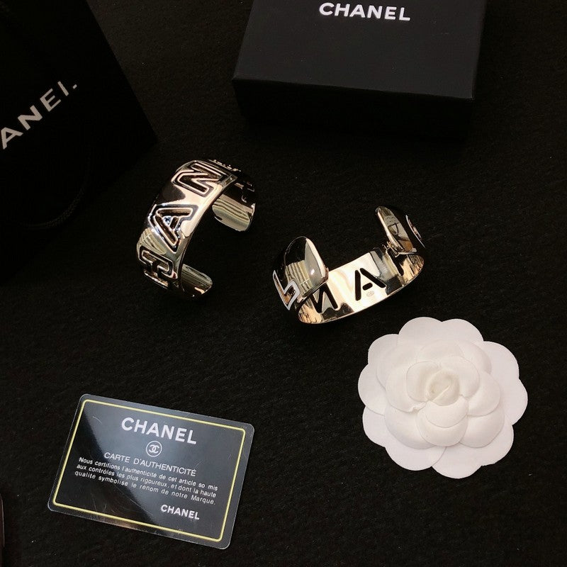 18K Chanel Black & White Cuff Bracelet