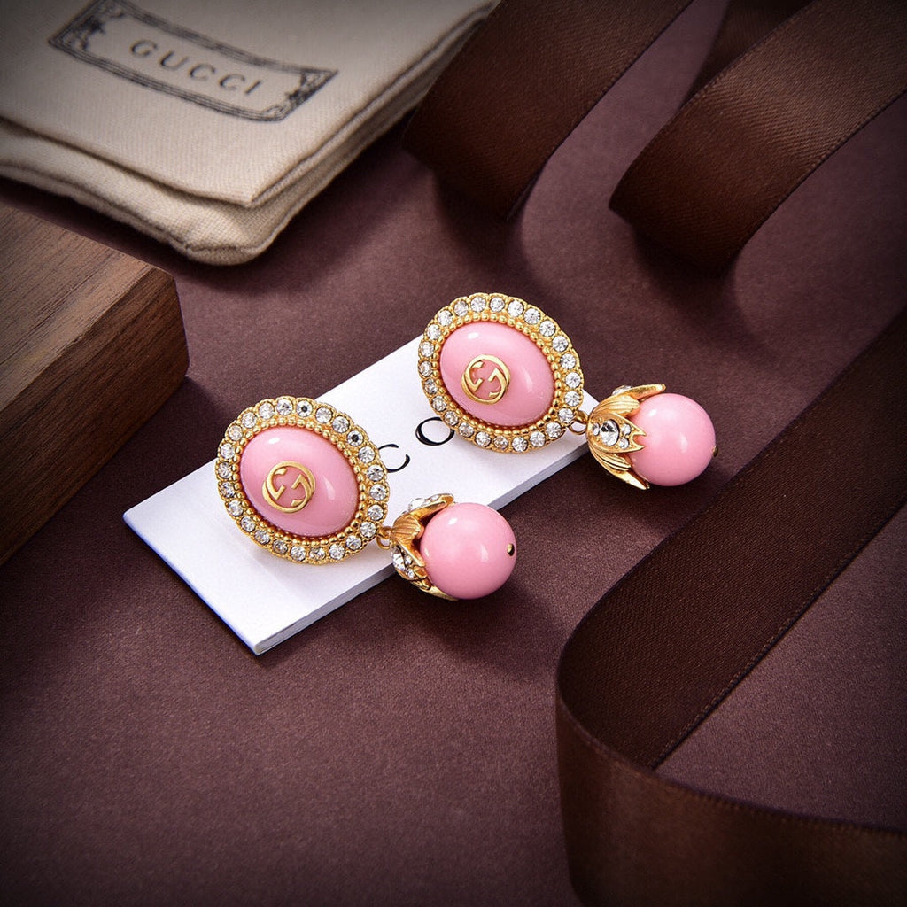 18K Gucci Pearl Earrings