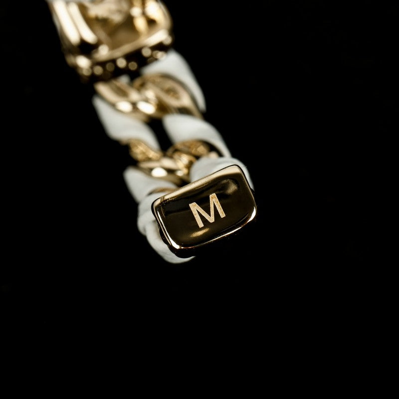 18K Chanel Color Leather Bracelet