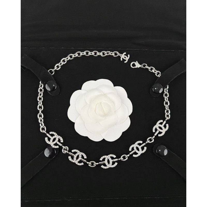 18K Chanel Gold Diamond Necklace