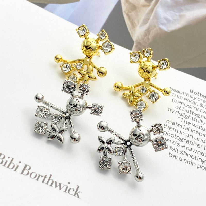 18K Louis Vuitton Diamond Earrings