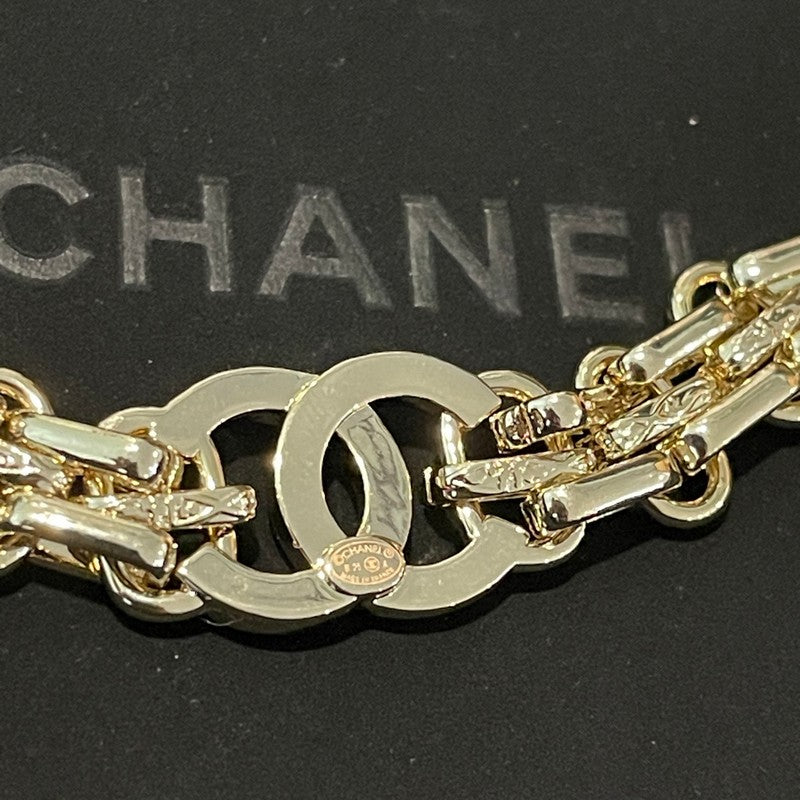 18K Chanel Pave Diamond Gold Necklace