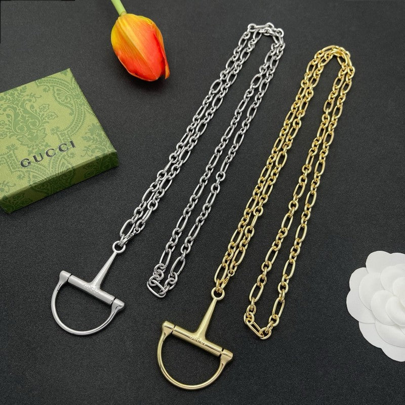 18K Gucci Gold Chain Link Necklace