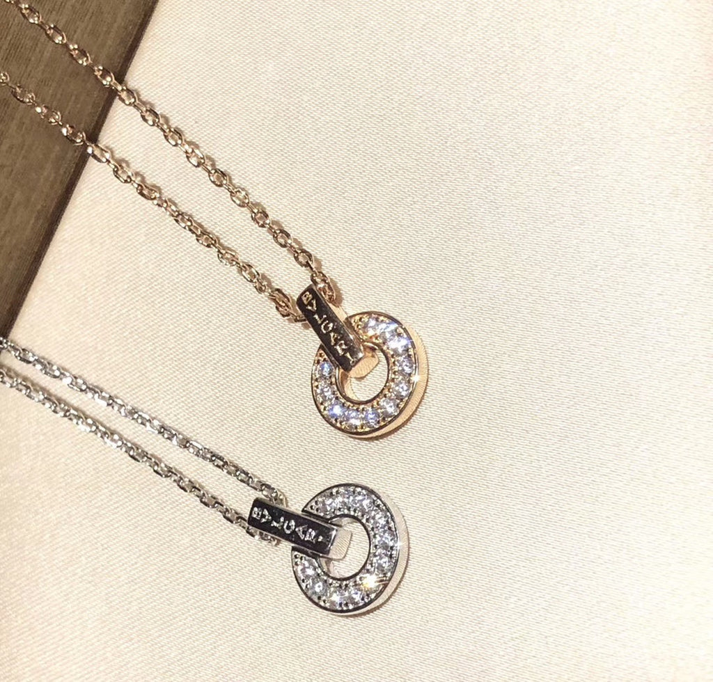 18K BVLGARI BV Diamonds Necklace