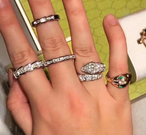 18K BVLGARI BV Serpenti Viper Ring