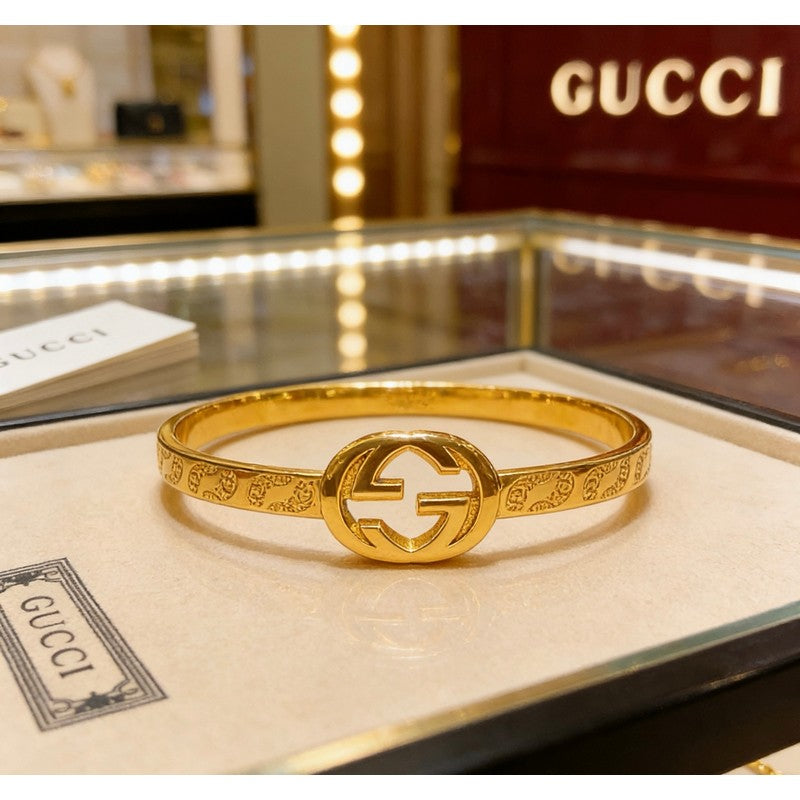 18K Gucci Interlocking G Gold Bracelet