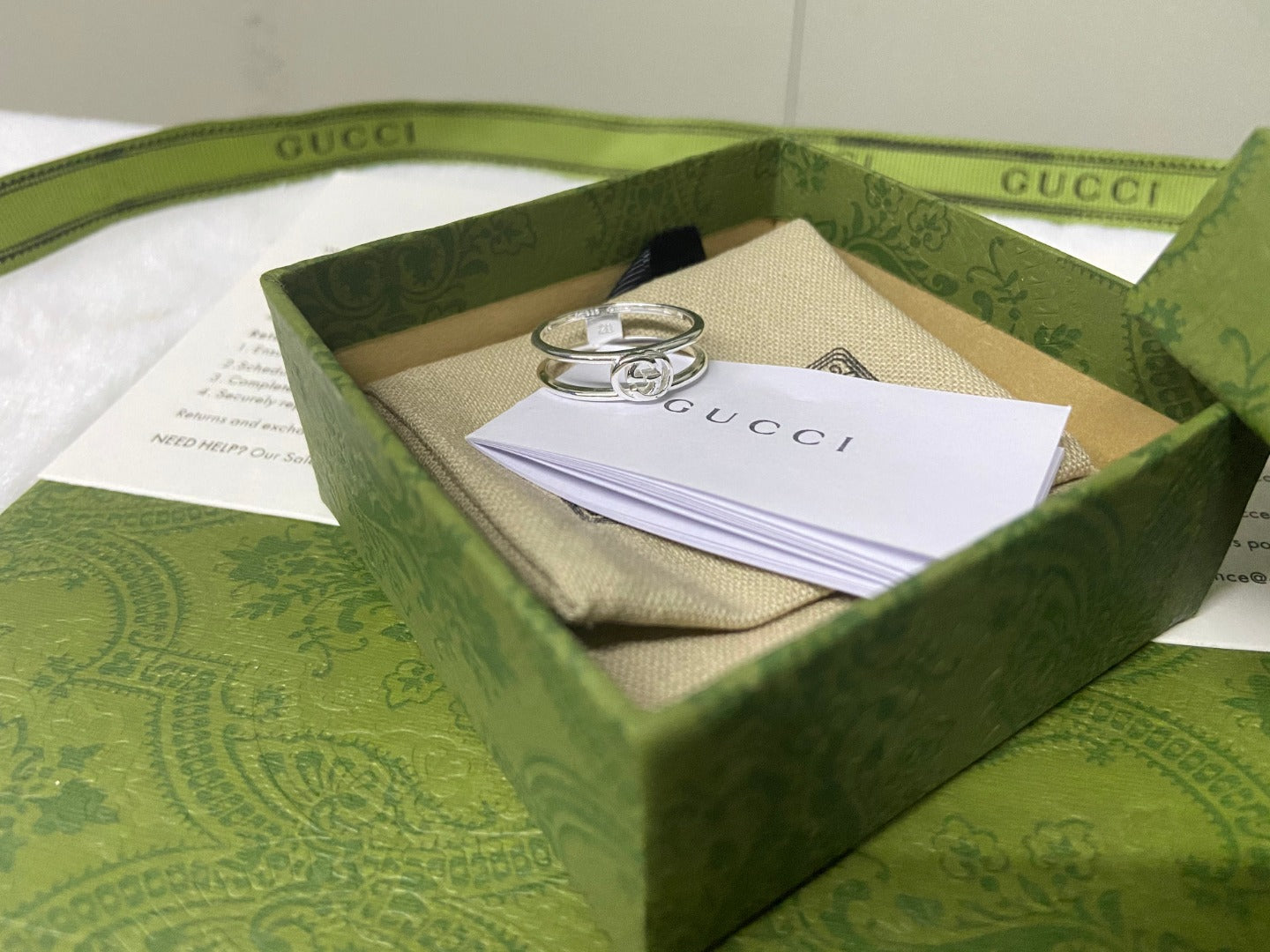 Gucci Interlocking G Wide Open Ring