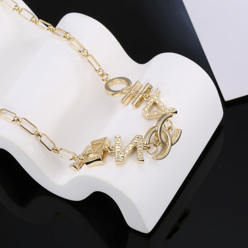 18K Chanel Script Chain Bracelet