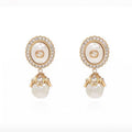 18K Gucci Pearl Earrings