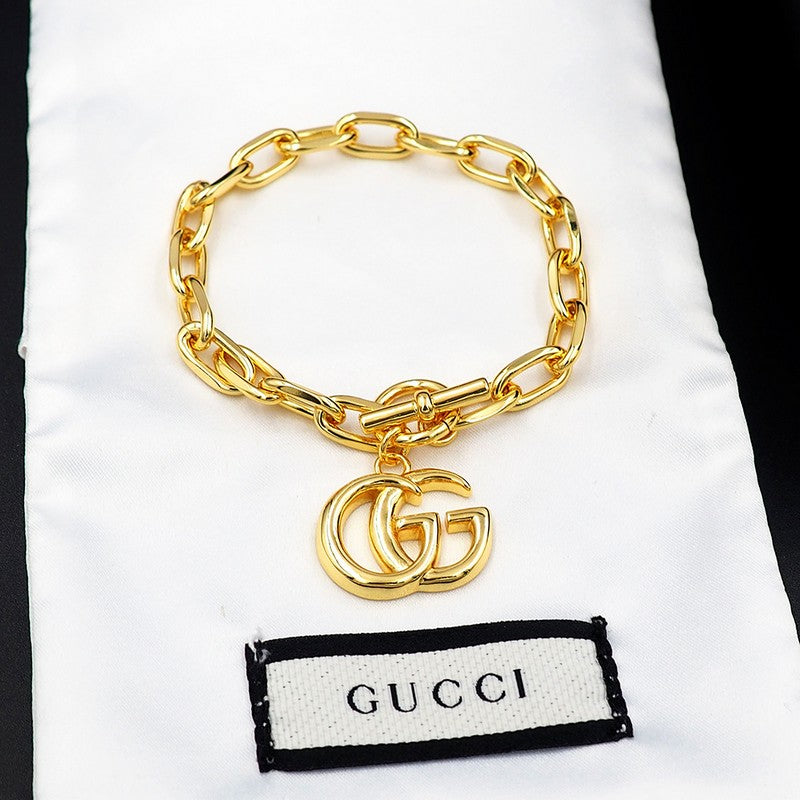 18K Gucci Interlocking G Gold Bracelet