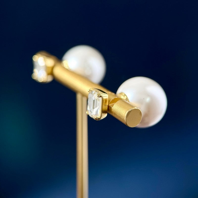 18K Dior Tribales Pearl Earrings