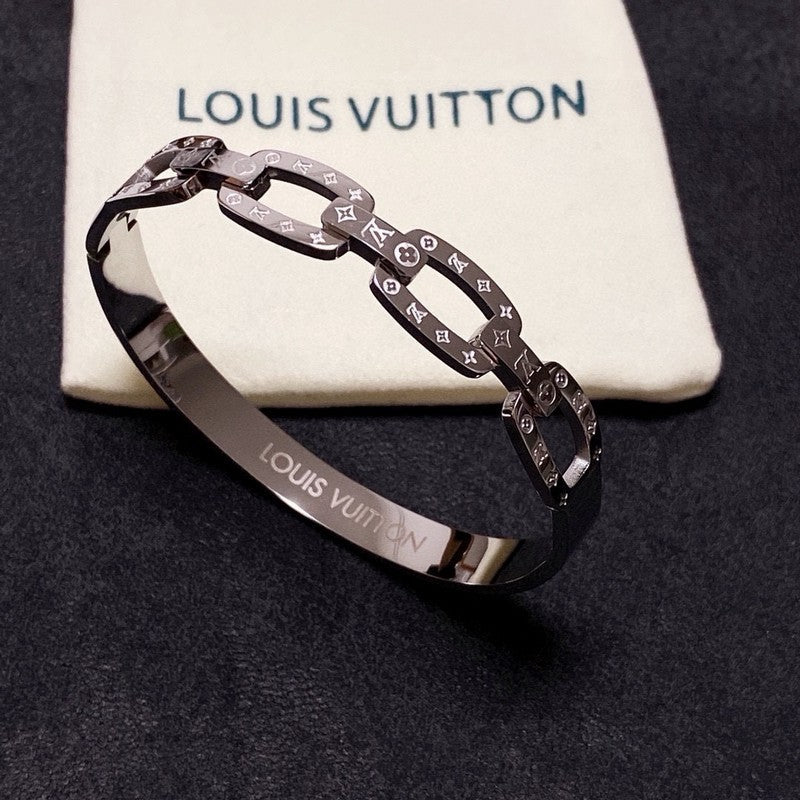 18K Louis Vuitton White Gold Bracelet