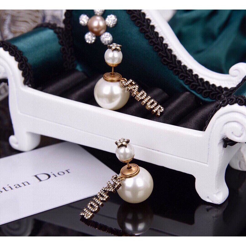 18K Dior J'Adior Pearl Earrings