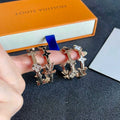18K Louis Vuitton Blossom Black & White Earrings