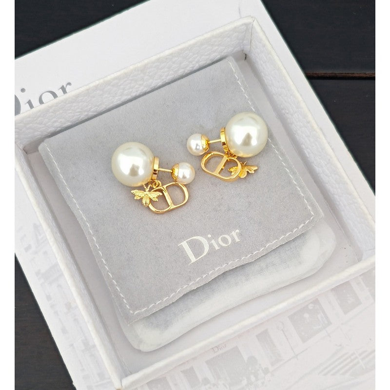 18K Dior Tribales Pearl Earrings
