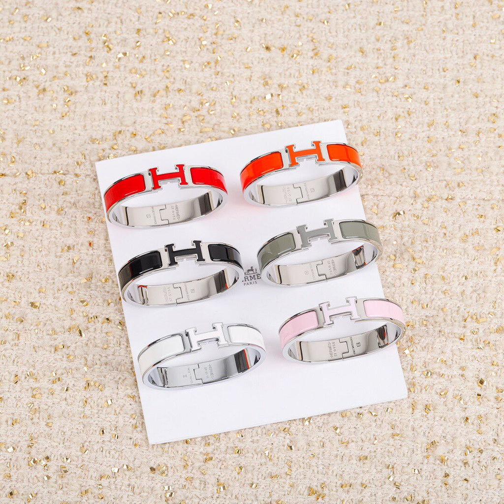 18K Clic Hermes Grey Bracelet