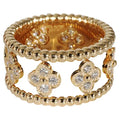 18K Van Cleef & Arpels Perlee Clovers Ring