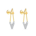 18K Louis Vuitton Volt Upside Down Earrings