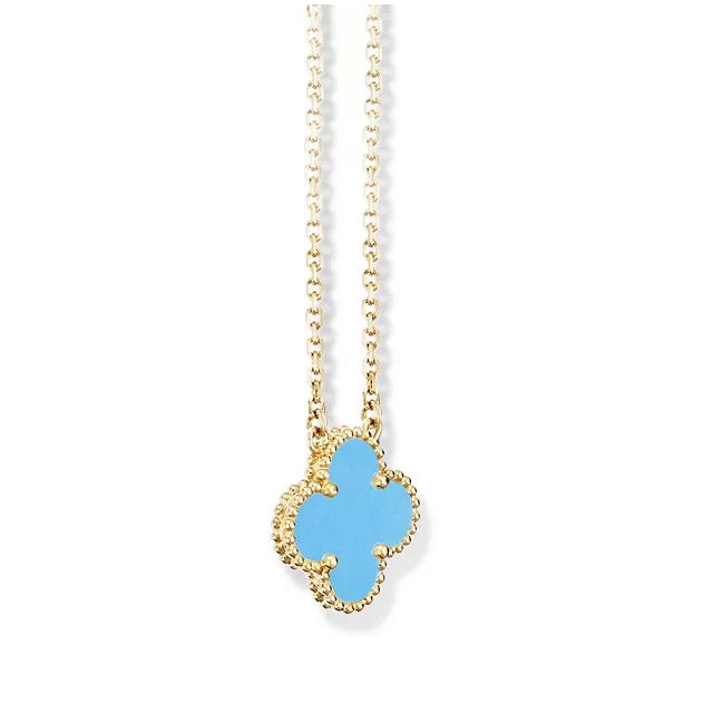 18K Van Cleef & Arpels Vintage Alhambra Agent Pendant Necklace