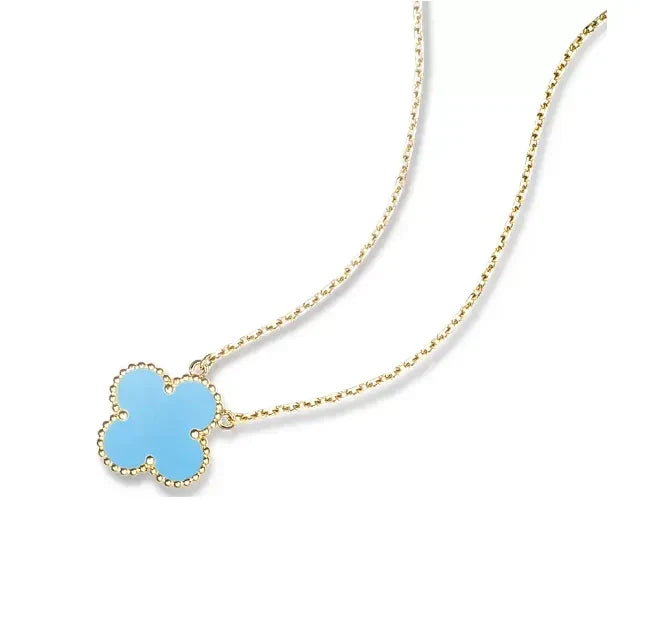 18K Van Cleef & Arpels Vintage Alhambra Agent Pendant Necklace