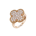 18K Van Cleef & Arpels Magic Alhambra Diamond Ring